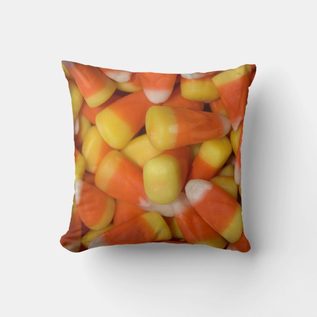 Cojín Decorativo Diseño de Candy Corn (Anverso)