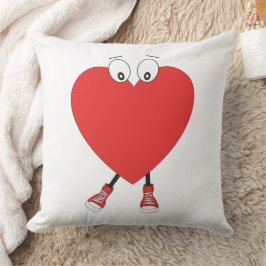 Cojín Decorativo Diseño de caracteres de amor de la forma del coraz