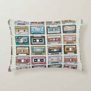 Cojín Decorativo Diseño de cassette de música de época