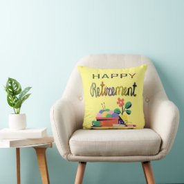 Cojín Decorativo Diseño de celebración de jubilaciones