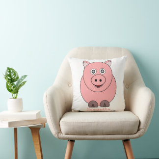 Cojín Decorativo Diseño de cerdo personalizado