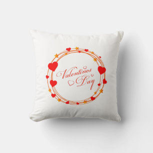 Cojín Decorativo Diseño de Círculo del Día de San Valentín-25695