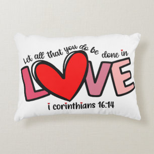 Cojín Decorativo Diseño de Cita Bíblica Inspiradora