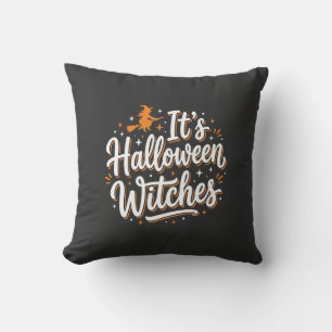 Cojín Decorativo Diseño de cita de bruja linda de brujas de Hallowe