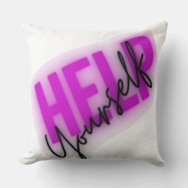 Cojín Decorativo Diseño de citas positivas motivacionales (Anverso)