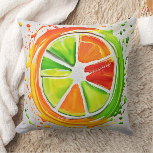 Cojín Decorativo Diseño de Citrus Splash