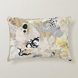 Cojín Decorativo Diseño de collage abstracto elegante neutral