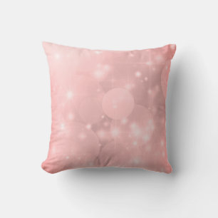 Cojín Decorativo Diseño de color rosa pálido Rubor Sparkly
