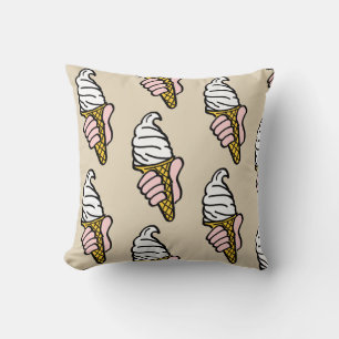Cojín Decorativo Diseño de cono de helado