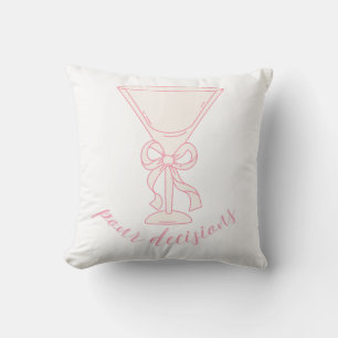 Cojín Decorativo Diseño de copa de Martini para Tomar Decisiones   