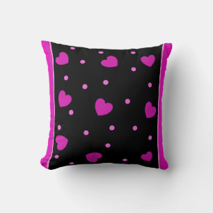Cojín Decorativo Diseño de corazón moderno de diseño rosa