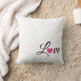 Cojín Decorativo Diseño de corazón punteado minimalista