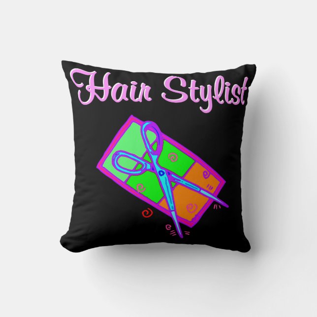 COJÍN DECORATIVO DISEÑO DE CORTE DE PELO FABULOSO (Anverso)