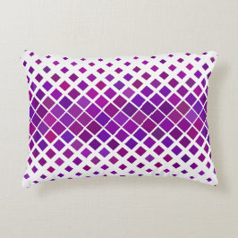 Cojín Decorativo Diseño de Diamantes Magenta Púrpura