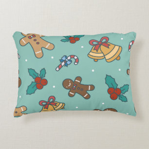 Cojín Decorativo Diseño de dulces para Navidades festivos