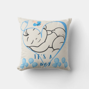 Cojín Decorativo Diseño de “Es un niño” para celebrar la llegada