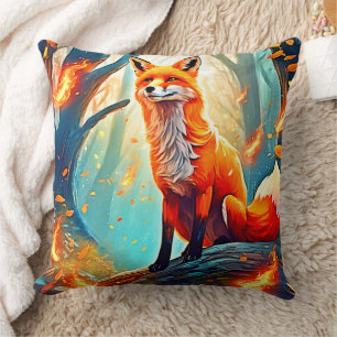Cojín Decorativo Diseño de escena de Crimson Fox