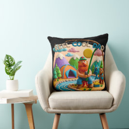 Cojín Decorativo Diseño de escena de pesca “Reel Cool Dad” en arte