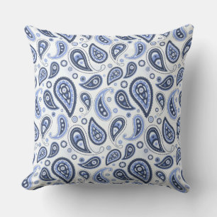 Cojín Decorativo Diseño de estampado de paisley floral intrincado