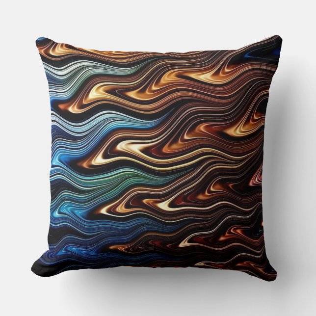 Cojín Decorativo Diseño de estilo de lava de moda (Anverso)