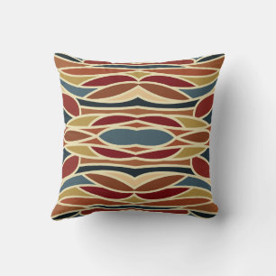 Cojín Decorativo Diseño de estilo de vidrio emplomado opaco geométr
