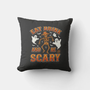 Cojín Decorativo diseño de fantasma aterrador come bebe Halloween_1