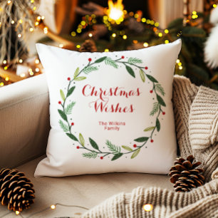 Cojín Decorativo Diseño de feriado navideño navideño festivo