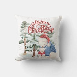 Cojín Decorativo Diseño de ferias navideñas adorables