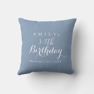 Cojín Decorativo Diseño de fiesta de cumpleaños con tipografía mini