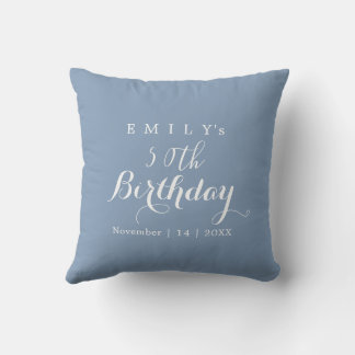 Cojín Decorativo Diseño de fiesta de cumpleaños con tipografía mini