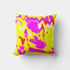 Cojín Decorativo Diseño de flores amarillas de color blanco rosa ma