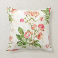 Diseño de flores rosadas de época victoriana|