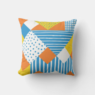 Cojín Decorativo Diseño de fondo abstracto geométrico vintage