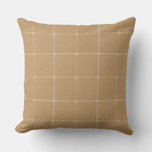 Cojín Decorativo Diseño de fondo de baldosas geométricas beige