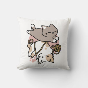 Cojín Decorativo Diseño de gatos lindos y juguetones – Arte diverti