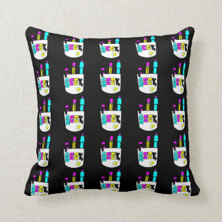 Cojín Decorativo diseño de geek cmyk de bolsillo