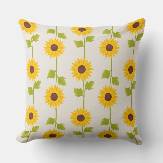 Cojín Decorativo diseño de girasoles (Anverso)