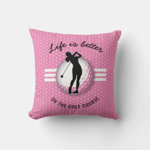 Cojín Decorativo Diseño de Golfista Mujeres Elegantes