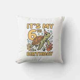 Cojín Decorativo Diseño de grabado vintage de tortuga marina para c