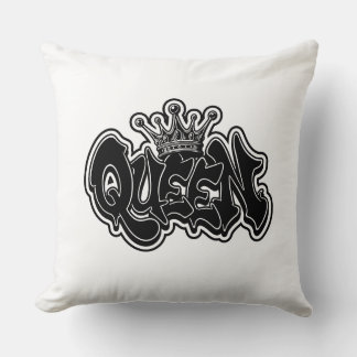 Cojín Decorativo Diseño de grafiti de reina