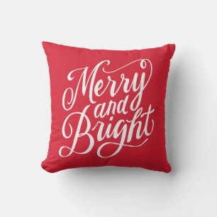 Cojín Decorativo Diseño de guiones con letras manuales Merry y Brig