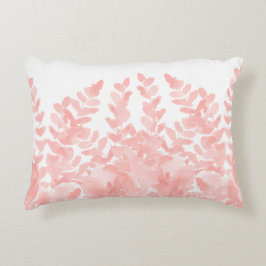 Cojín Decorativo Diseño de helecho sonrosado para hogar natural