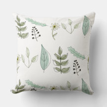 Cojín Decorativo - Diseño de Hojas de Verano 2