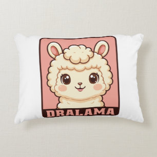 Cojín Decorativo Diseño de ilustración de llama adorable