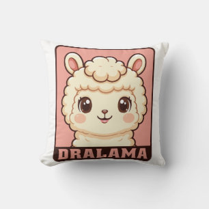 Cojín Decorativo Diseño de ilustración de llama adorable