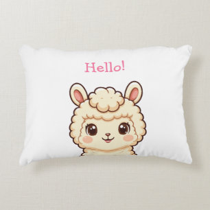 Cojín Decorativo Diseño de ilustración de llama linda