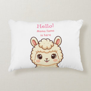 Cojín Decorativo Diseño de ilustración de llama linda