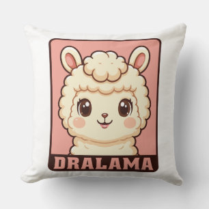 Cojín Decorativo Diseño de ilustración de llama linda