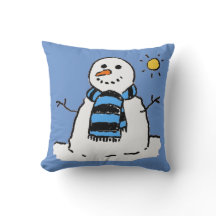 Diseño de ilustración divertida de muñeco de nieve