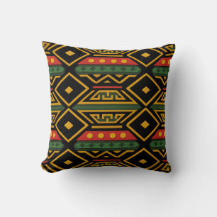 Cojín Decorativo Diseño de impresión africana en negrita